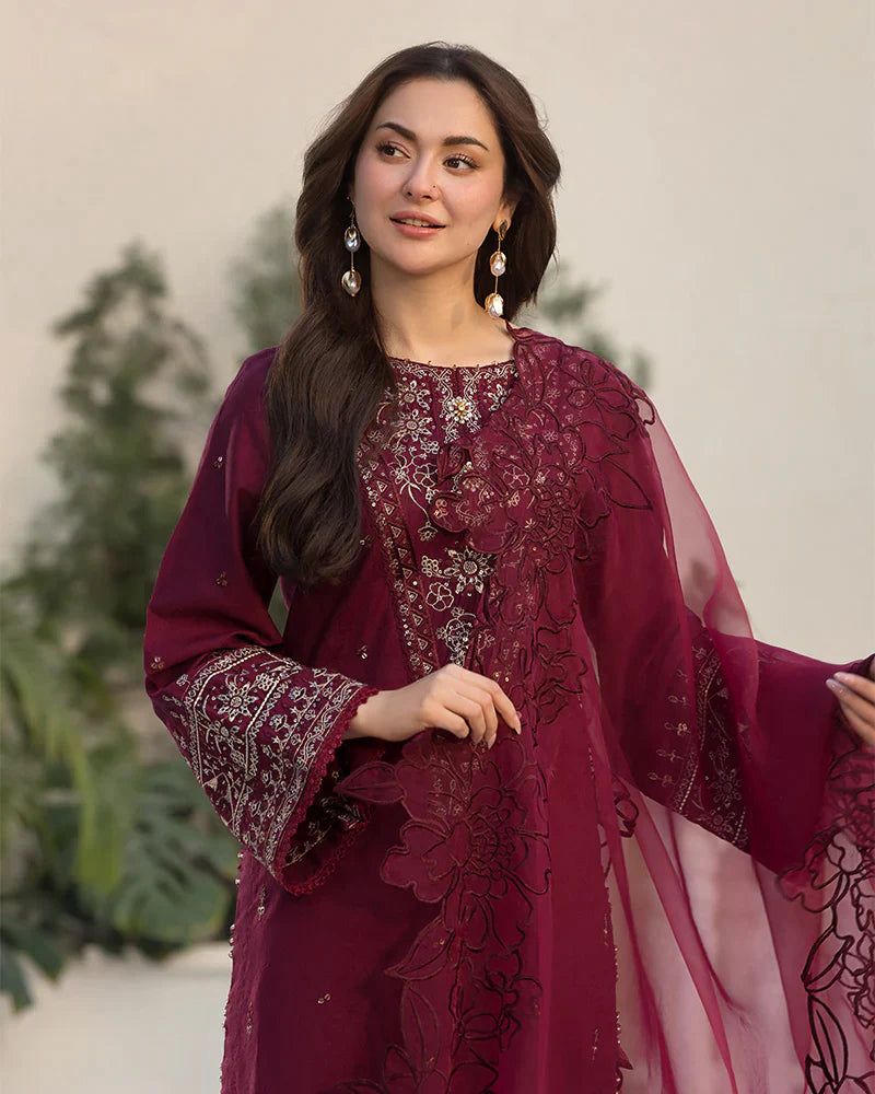 PURE LAWN 3PC EMBROIDERED