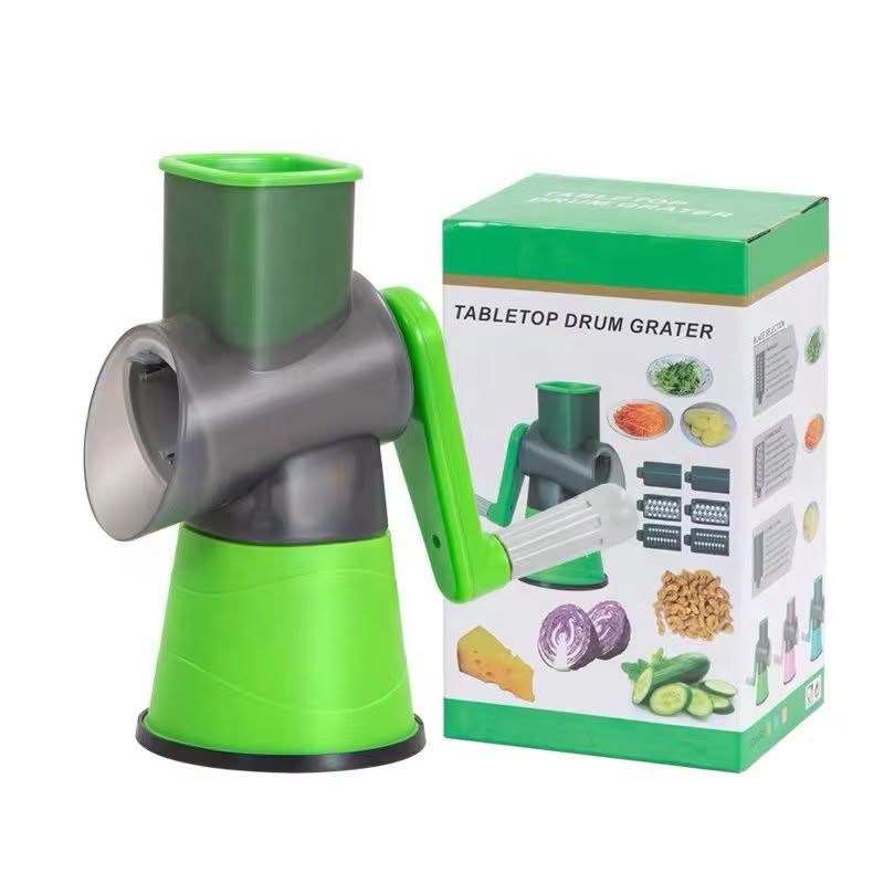 Table Top Drum Vegetable Cutter with 3 Blades
