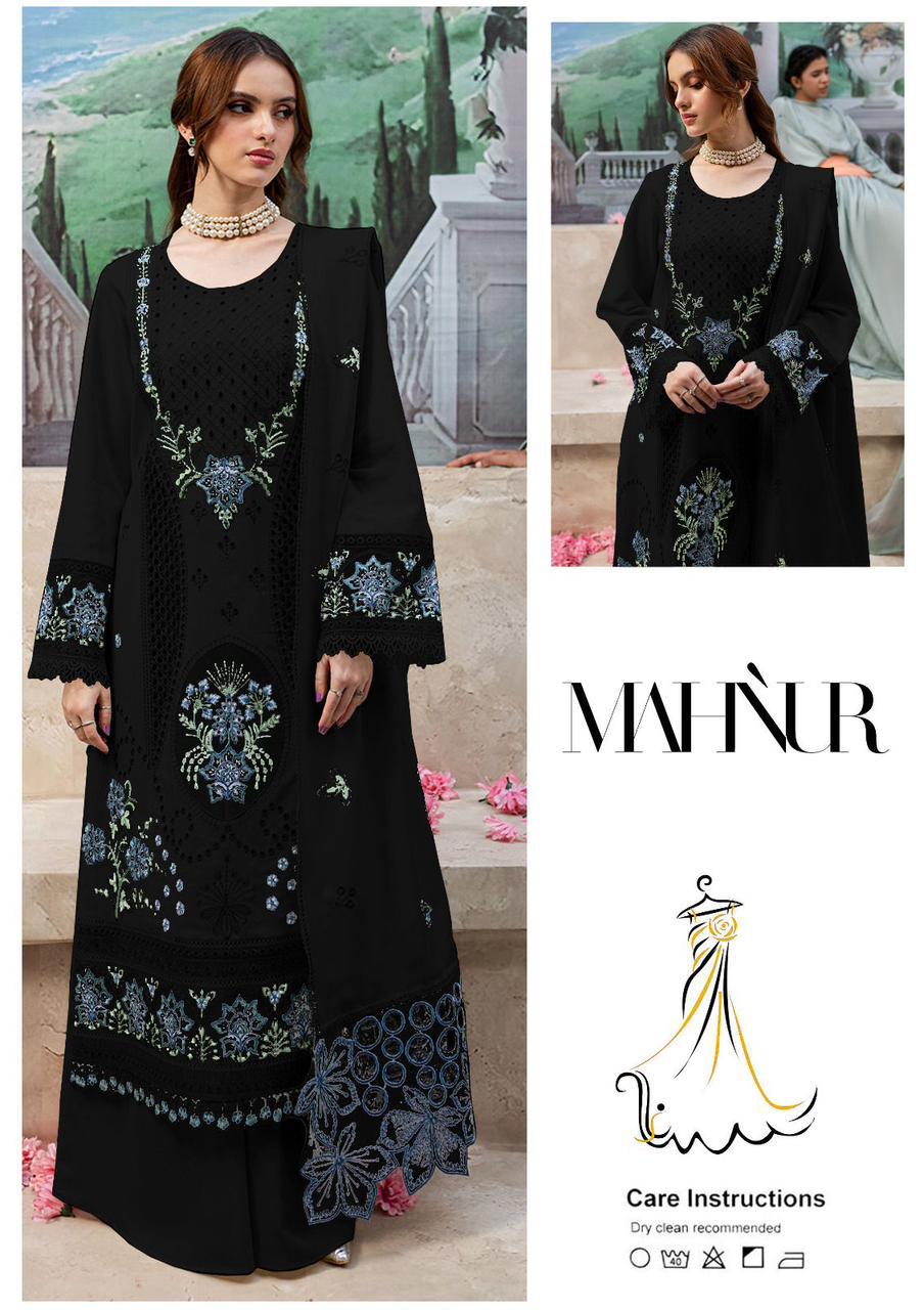 Brand :*MAHNUR Luxcury Cotton Lawn*

FABRIC
Lawn Cotton With Chiffion  EMBRODIRY DUPPTTAA