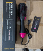 2 IN 1 One Step Hair Dryer and Volumizer Hair Straightener Hot Air Brush Hair Curler Hair Beauty and Health Styling