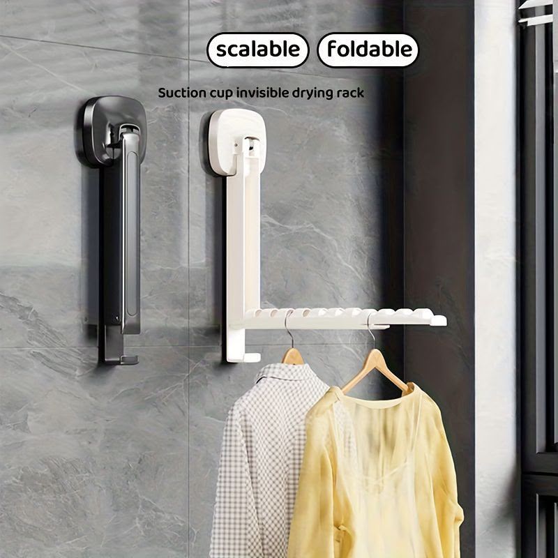 *New Multipurpose Self Adhesive *Foldable _3 Steps_* Wall Clothes Hanger (Mix/Random colour)