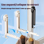 *New Multipurpose Self Adhesive *Foldable _3 Steps_* Wall Clothes Hanger (Mix/Random colour)