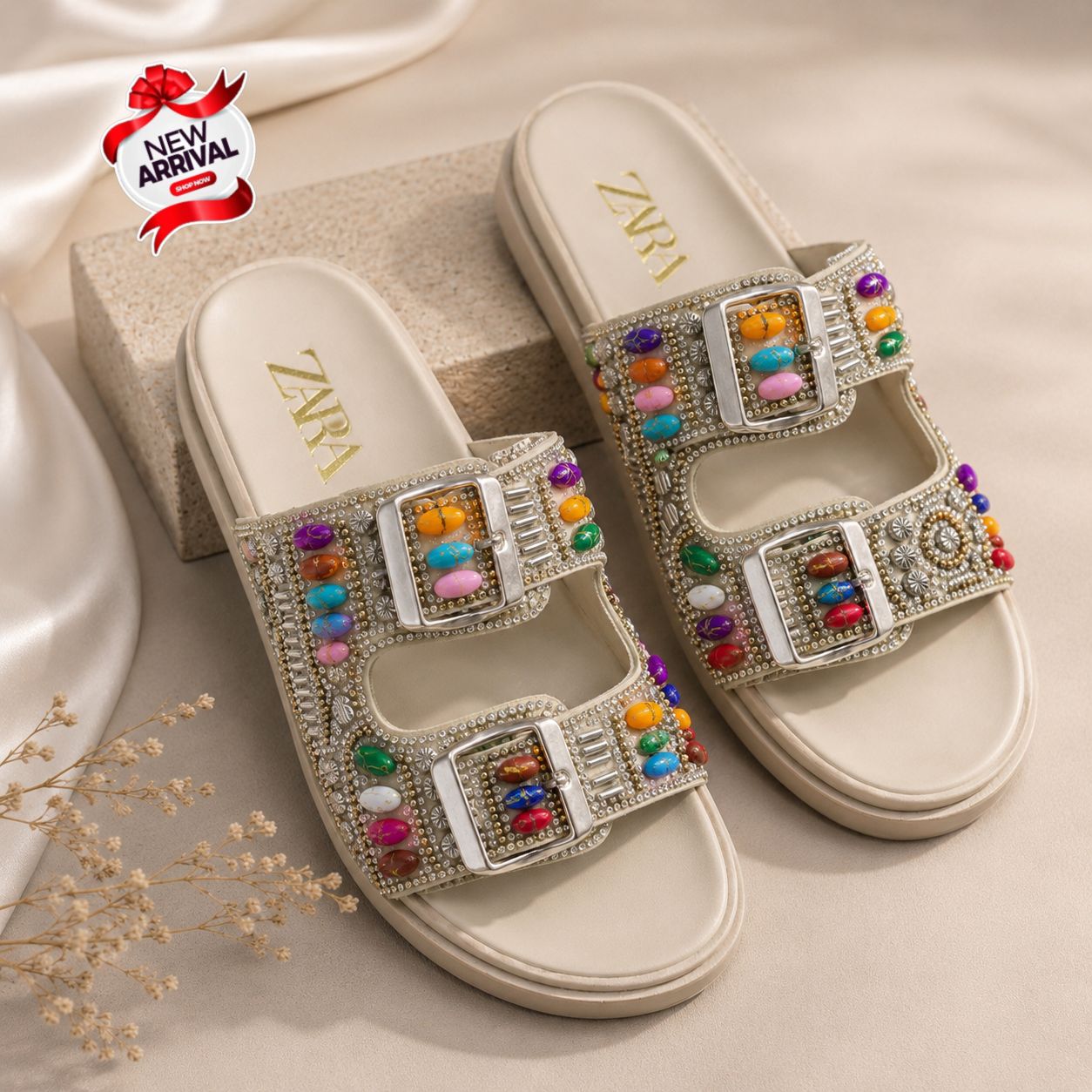🎀 Zara Premium Quality Comfortable Slippers For Girls 🎀
✨Size : `36-37-38-39-40-41`
✨ Imported Upper
✨*Medicated PU Sole*
✨With Brand Box 📦