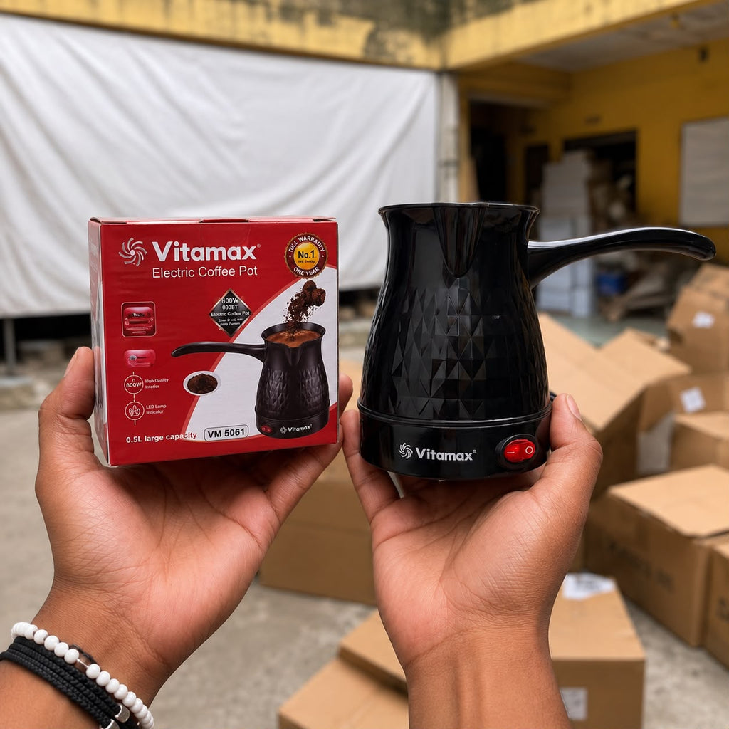 New Electric Vitamax Coffee Pot with Box Packing (Mix/Random colour)