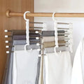 *Restock/Price Drop* - 5in1 Rotating Foldable Stainless Steel Pipes Clothes Hanger with Shopper Packing