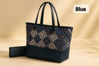 High Quality Printed 2 Piece Tote Bag With Wallet

Material Canvas And Regzine