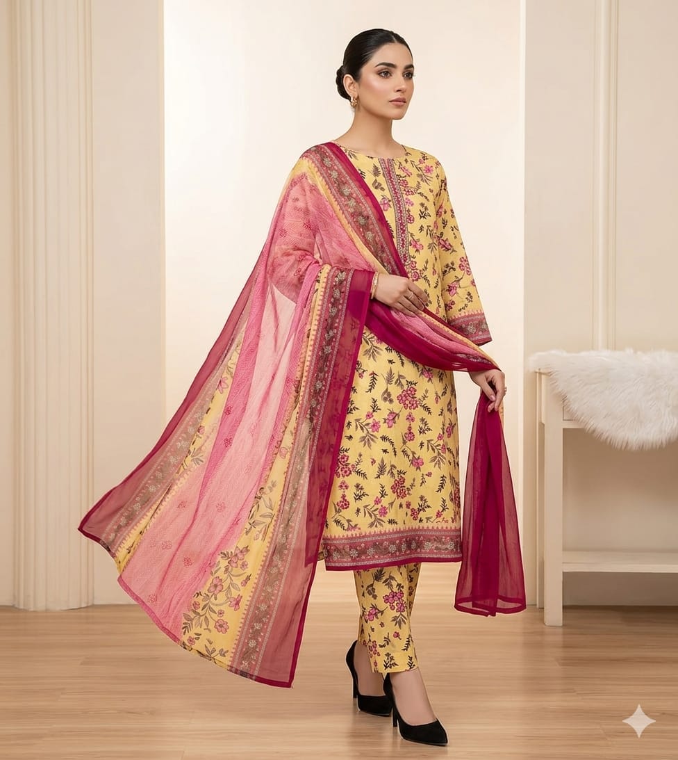 *SUMMER COLLECTION*

Variety of Colors & Designs Available
Maria.B/Iznik/ Premium Lawn Suit 3pc