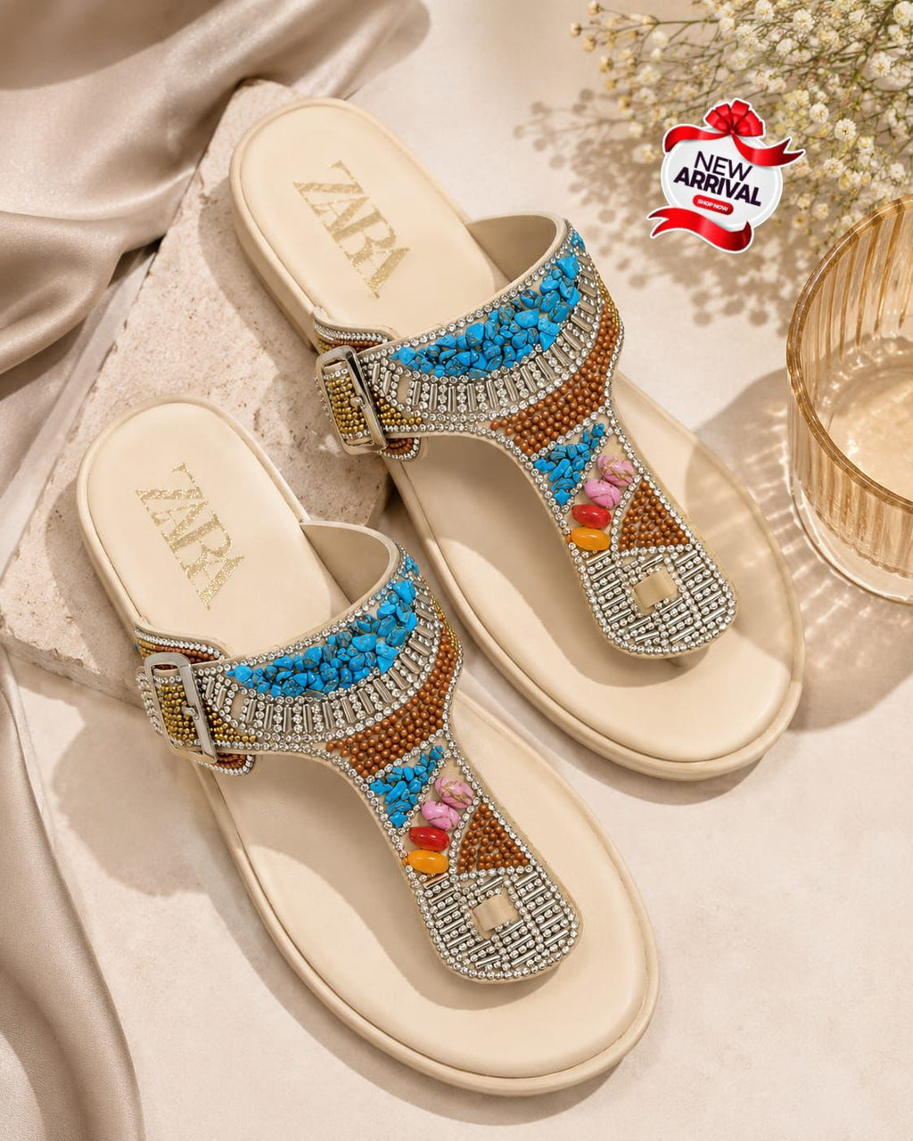 🎀 Zara Premium Quality Comfortable Slippers For Girls 🎀
✨Size : `36-37-38-39-40-41`
✨ Imported Upper
✨*Medicated PU Sole*
✨With Brand Box