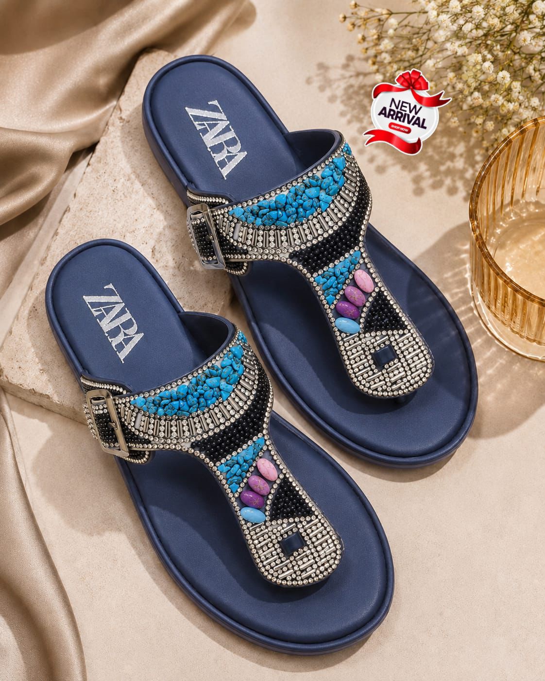 🎀 Zara Premium Quality Comfortable Slippers For Girls 🎀
✨Size : `36-37-38-39-40-41`
✨ Imported Upper
✨*Medicated PU Sole*
✨With Brand Box
