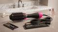 2 IN 1 One Step Hair Dryer and Volumizer Hair Straightener Hot Air Brush Hair Curler Hair Beauty and Health Styling