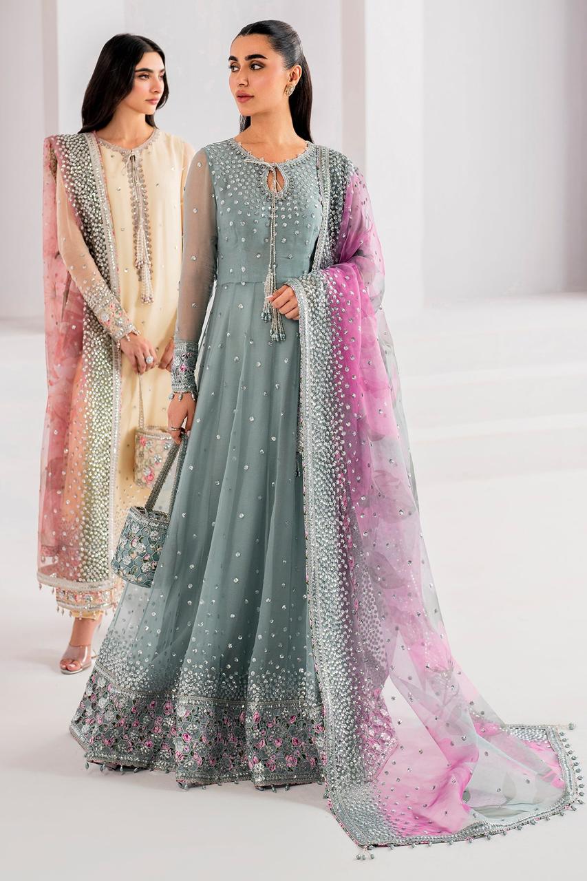 Brand Name  *JAZMIN* 
*3 colors available* 
Most demanded  maxi
Chiffion.  *MAXI*
Dupptta.  *NET*
Trouser .  *SLIK